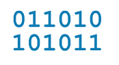 2 lines of binary digits